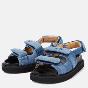 Isabel Marant Madee Denim Platform Sandals
